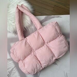 Puffer Tote Bag Large Capacity Soft Padded Yoga Gym Pilates Shopping Bag NEW